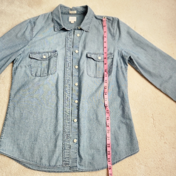 J Crew Women's Denim Shirt, size S, blue - Picture 4 of 11
